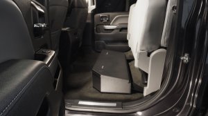 Chevrolet Silverado 3500HD Underseat Lockbox - Rear 60% Bench Seat - Tuffy Products - 2/3 Length with Keyed Lock - Black - `07-`19